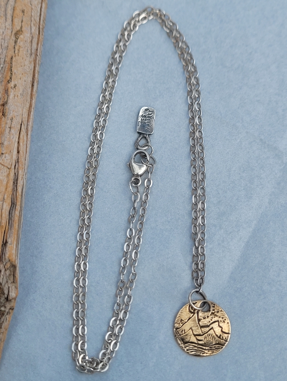 Jes MaHarry Vintage Gold/Silver Necklace~BEAUTIFUL! ❤️ Hike Into The Mountains!